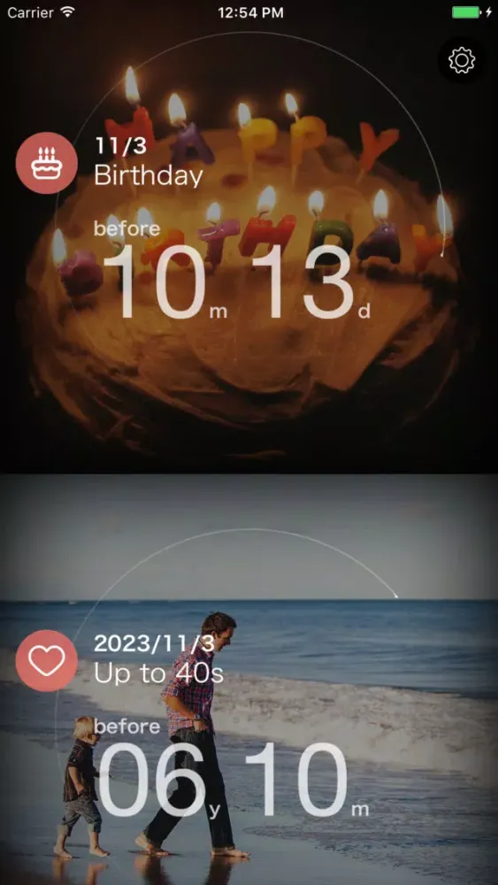 Captures d'écran de Lifetimer+