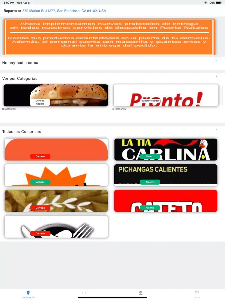 Pickout Pedidos iPad  스크린샷