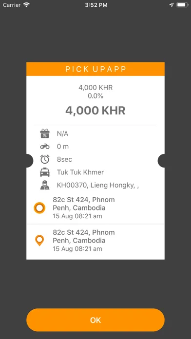 Pickup  App Driver Cambodia應用截圖