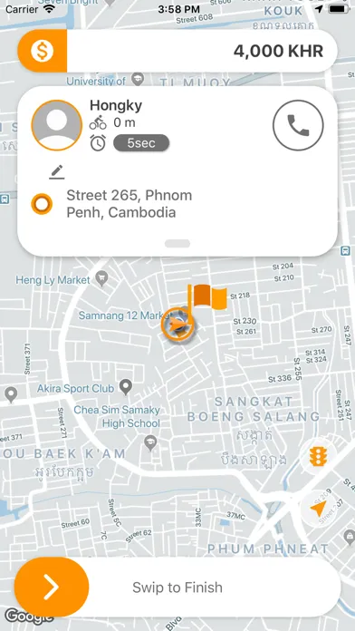 Pickup  App Driver Cambodia應用截圖
