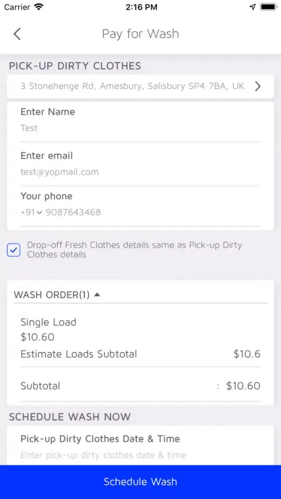 Zrzuty ekranu Heaven Scent Laundry App