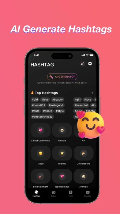 Capturas de tela do Tik Easy-VideoEditor&AIHashtag