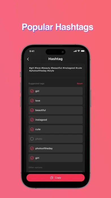 Capturas de tela do Tik Easy-VideoEditor&AIHashtag