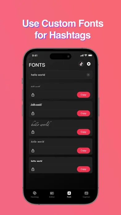 Capturas de tela do Tik Easy-VideoEditor&AIHashtag