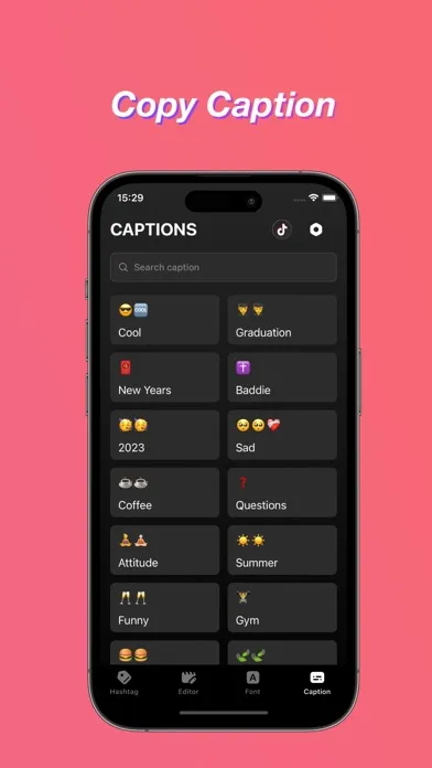 Capturas de tela do Tik Easy-VideoEditor&AIHashtag