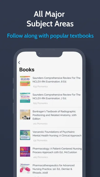Picmonic Nursing School Study Screenshots