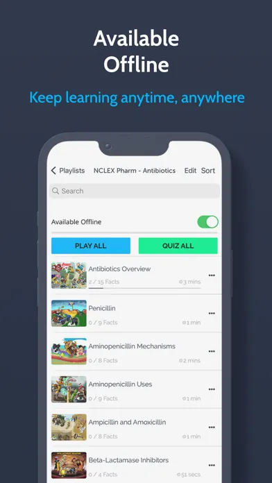 Picmonic Nursing School Study Screenshots