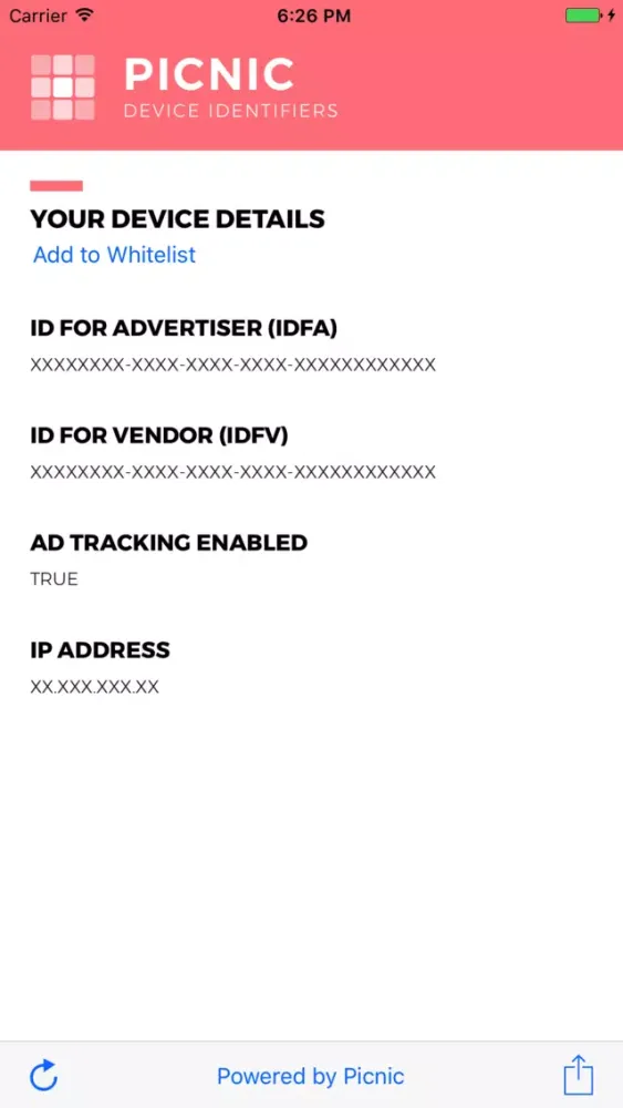 Device Identifiers by Picnic應用截圖