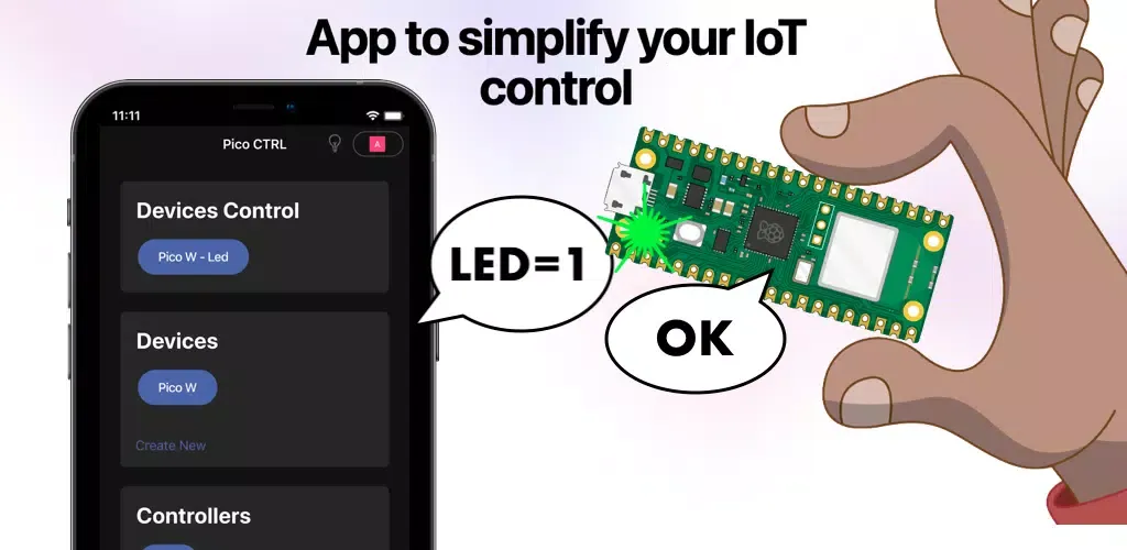 Zrzuty ekranu Pico W Ctrl: control w/o code