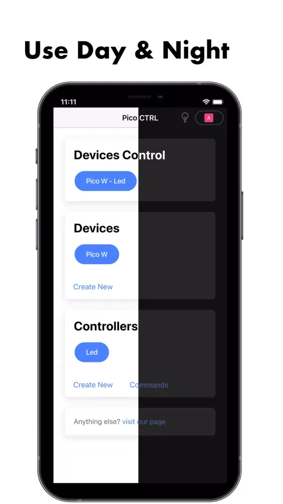 Zrzuty ekranu Pico W Ctrl: control w/o code