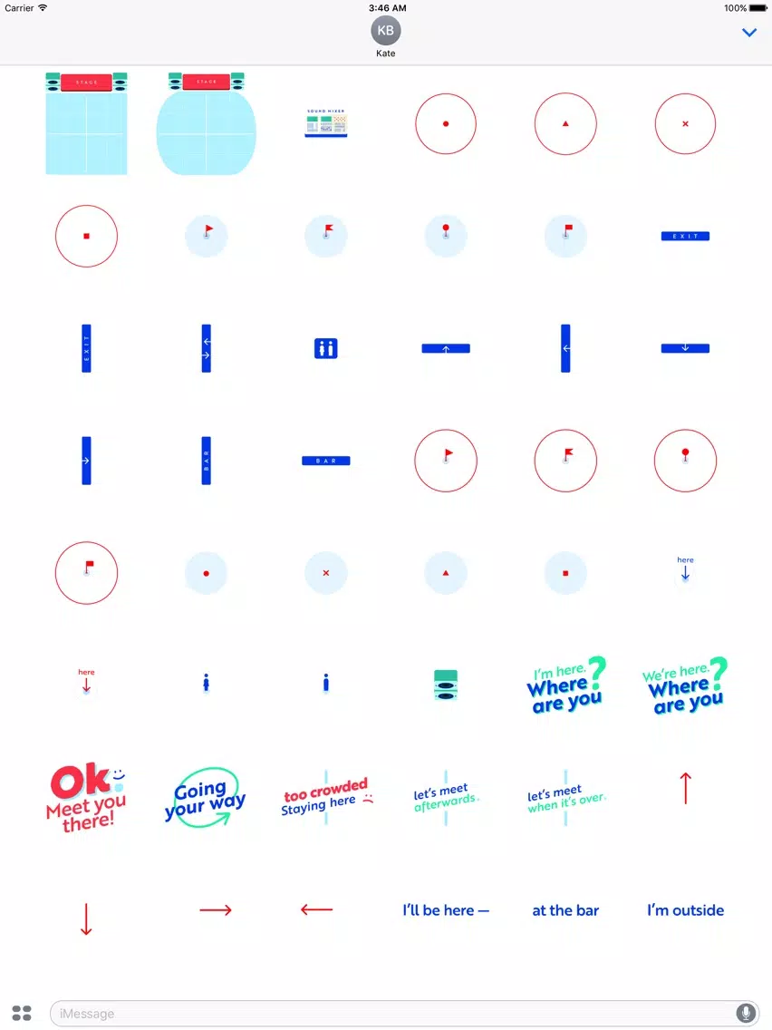 pin·Mi stickers - your friends in the crowd iPad  স্ক্রিনশট