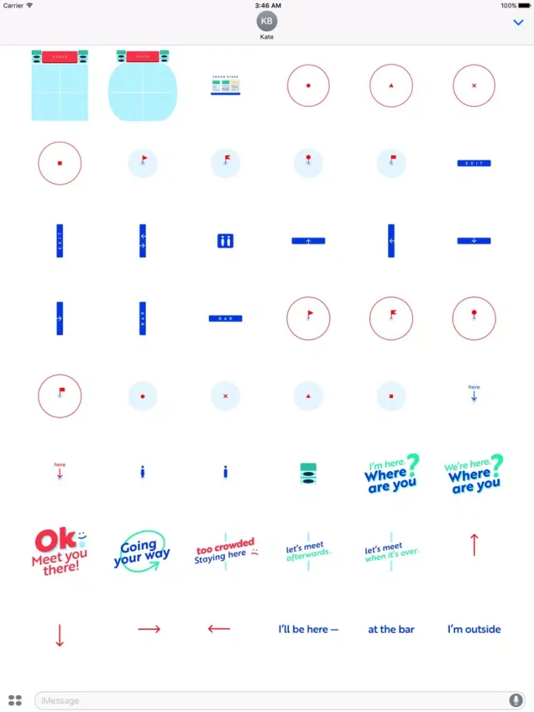 pin·Mi stickers - your friends in the crowd iPad  স্ক্রিনশট