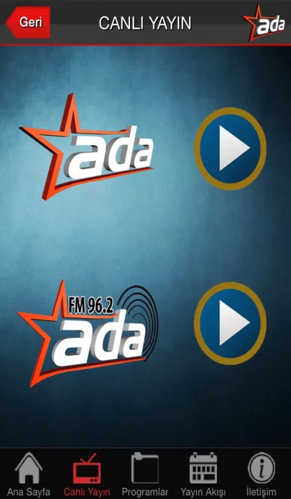 ADA TV سکرین شاٹس