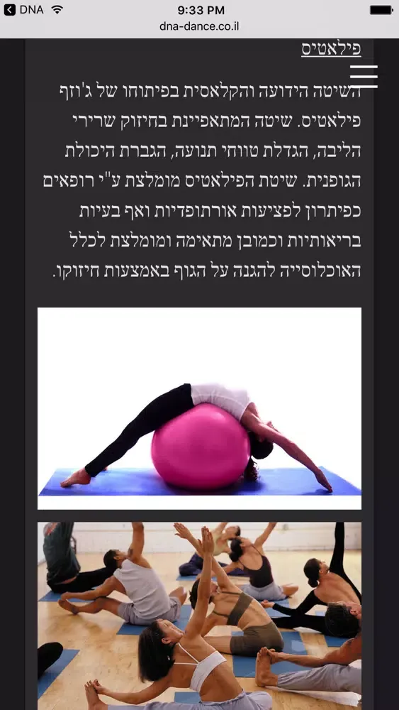 Tangkapan layar בית הספר למחול DNA