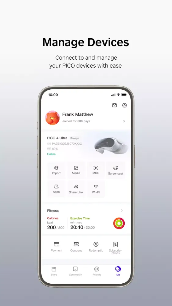 PICO Screenshots