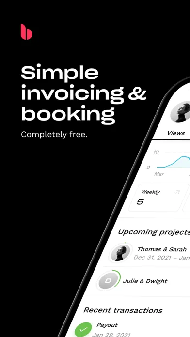 Tangkapan layar Bloom - The Invoice & CRM App