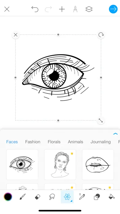 Tangkapan layar Picsart Color: Draw & Paint