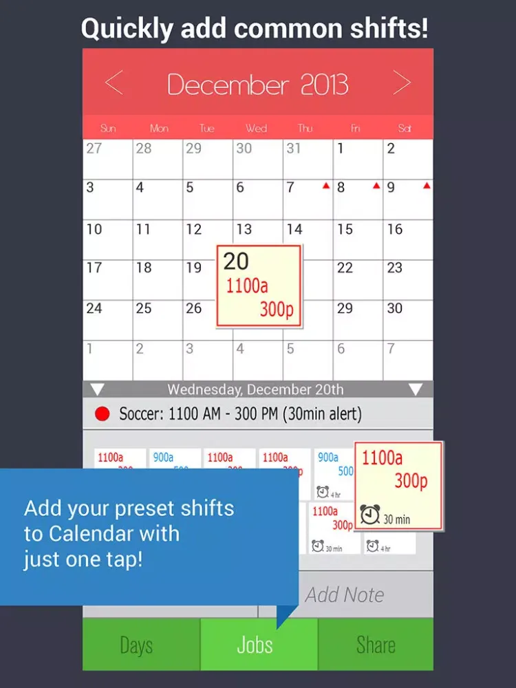 تصاویر Shift Calendar Pro - Work Schedule Organizer with Hour & Pay Calculator iPad 