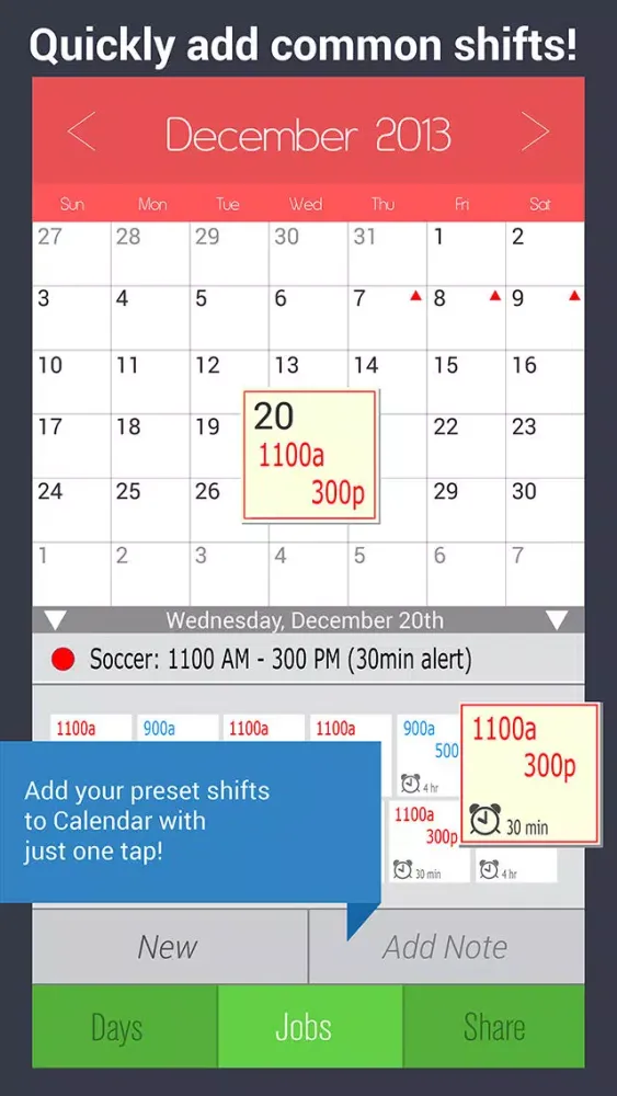تصاویر Shift Calendar Pro - Work Schedule Organizer with Hour & Pay Calculator