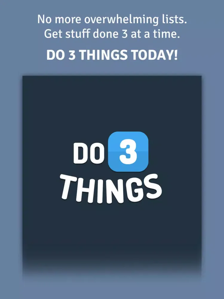 Captures d'écran de Do 3 Things (Pro Version) - Daily Procrastination and Motivation Tool Organizer iPad 