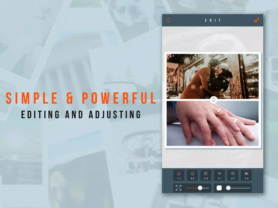 Photo Collage: Make Collages & Picture Grid Editor iPad  Ekran Görüntüleri