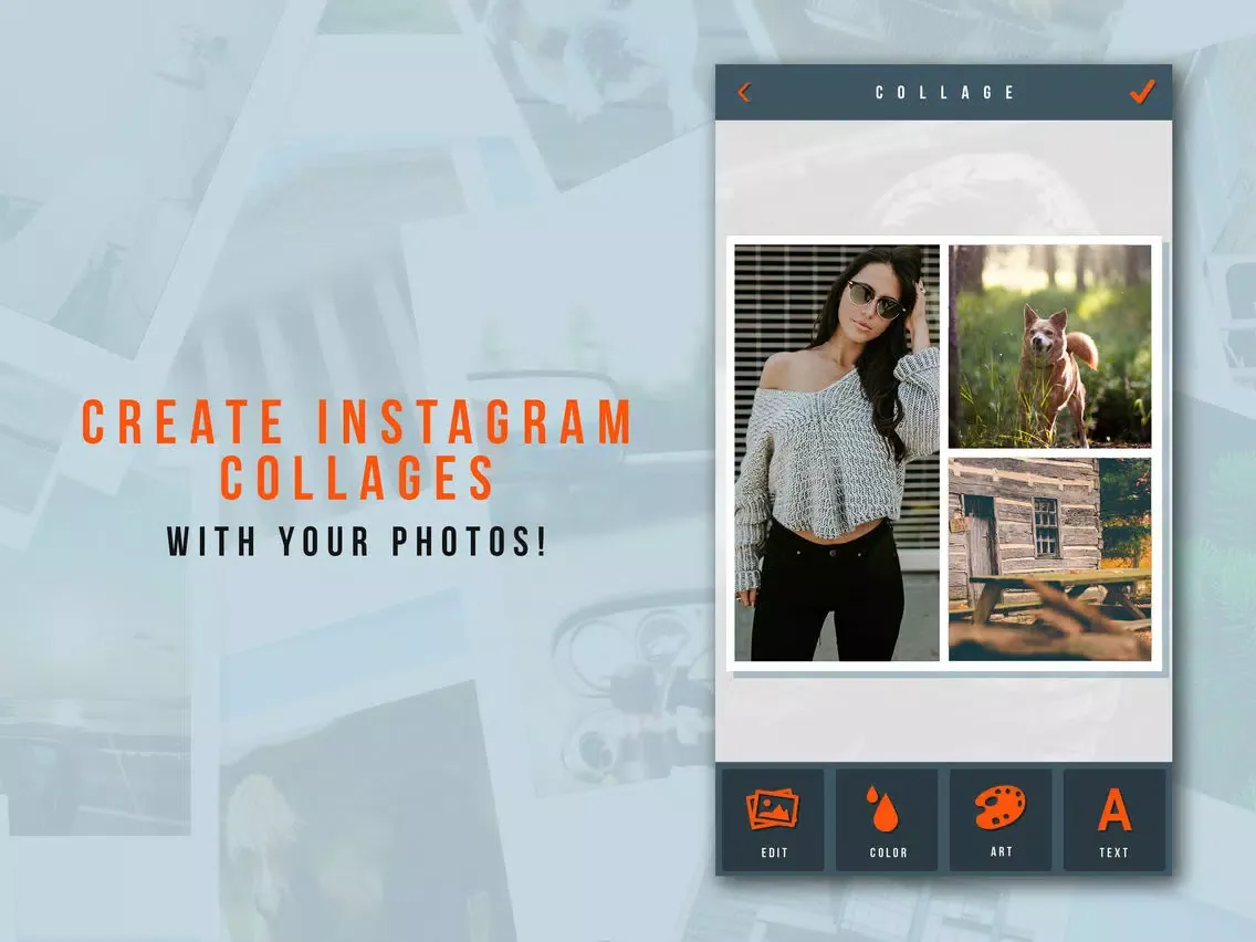 Скриншоты Photo Collage+ Create Picture Grids for Instagram iPad 