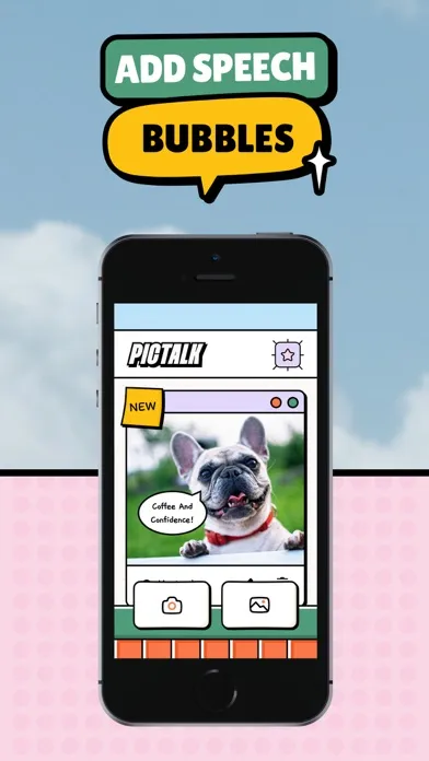 Tangkapan skrin Speech Bubble Maker: Pic Talk