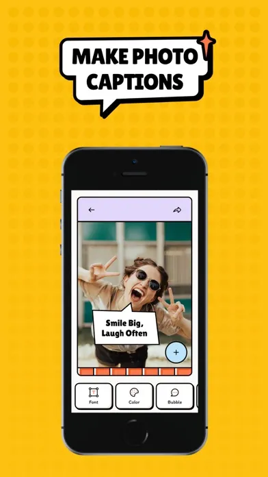 Tangkapan skrin Speech Bubble Maker: Pic Talk