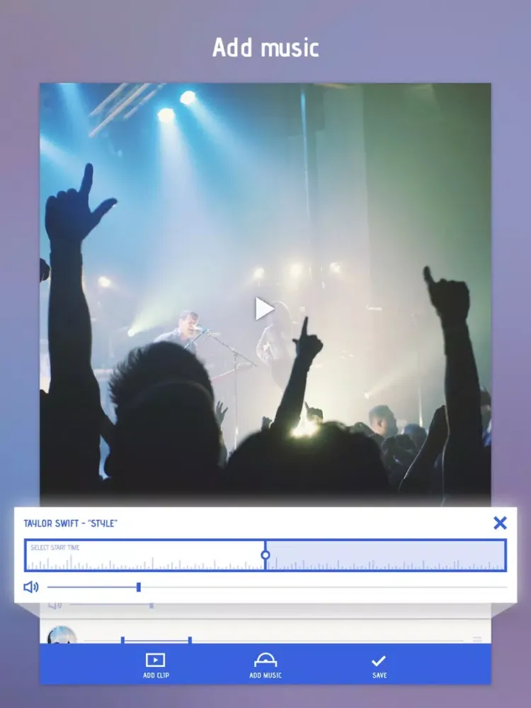 Combine Videos & Clips Together In Video Slideshow iPad 应用截图