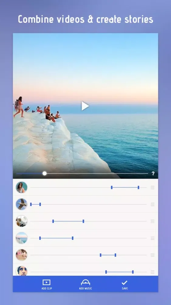 Combine Videos & Clips Together In Video Slideshow应用截图