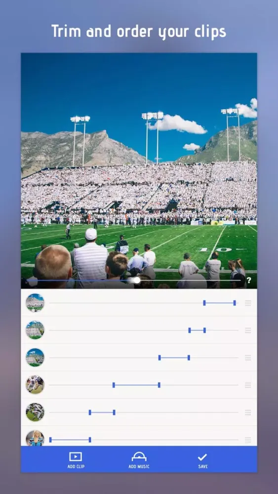Combine Videos & Clips Together In Video Slideshow应用截图