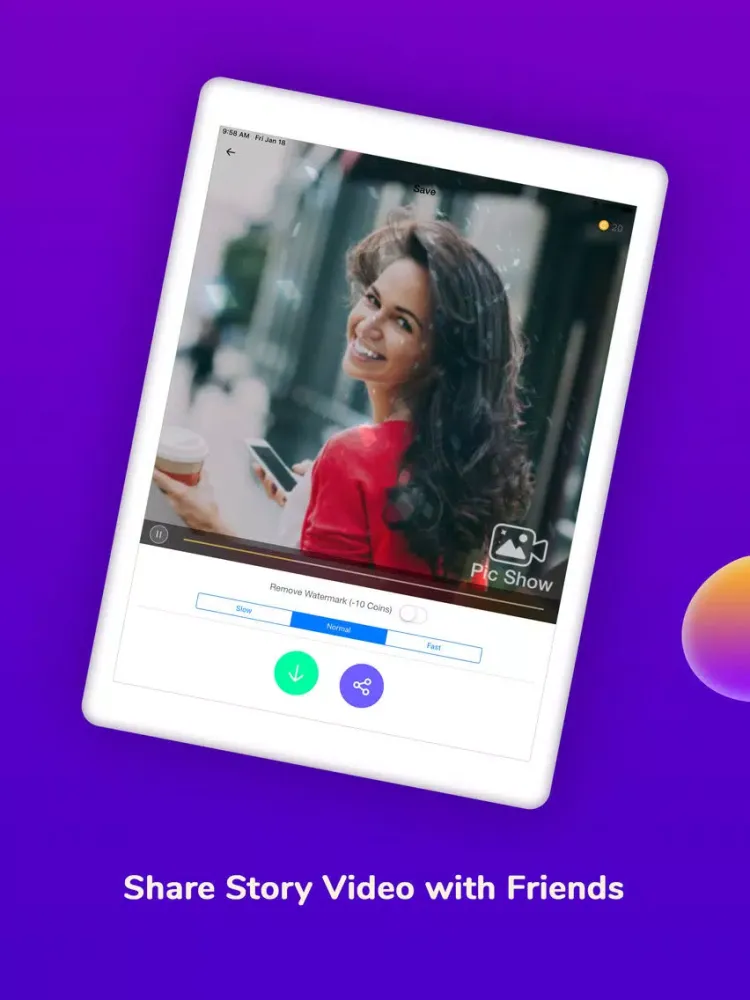 ภาพหน้าจอของ Likes Boom Pic Show Edit iPad 