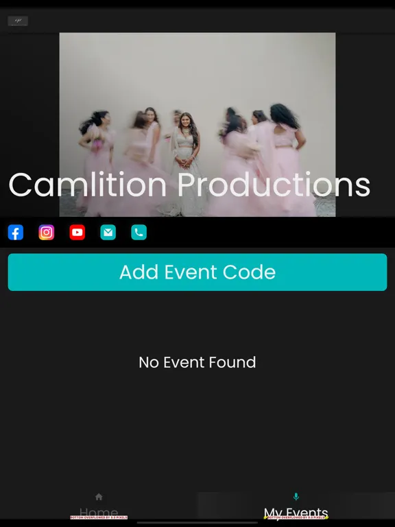 Ảnh chụp màn hình của Camlition Productions iPad 