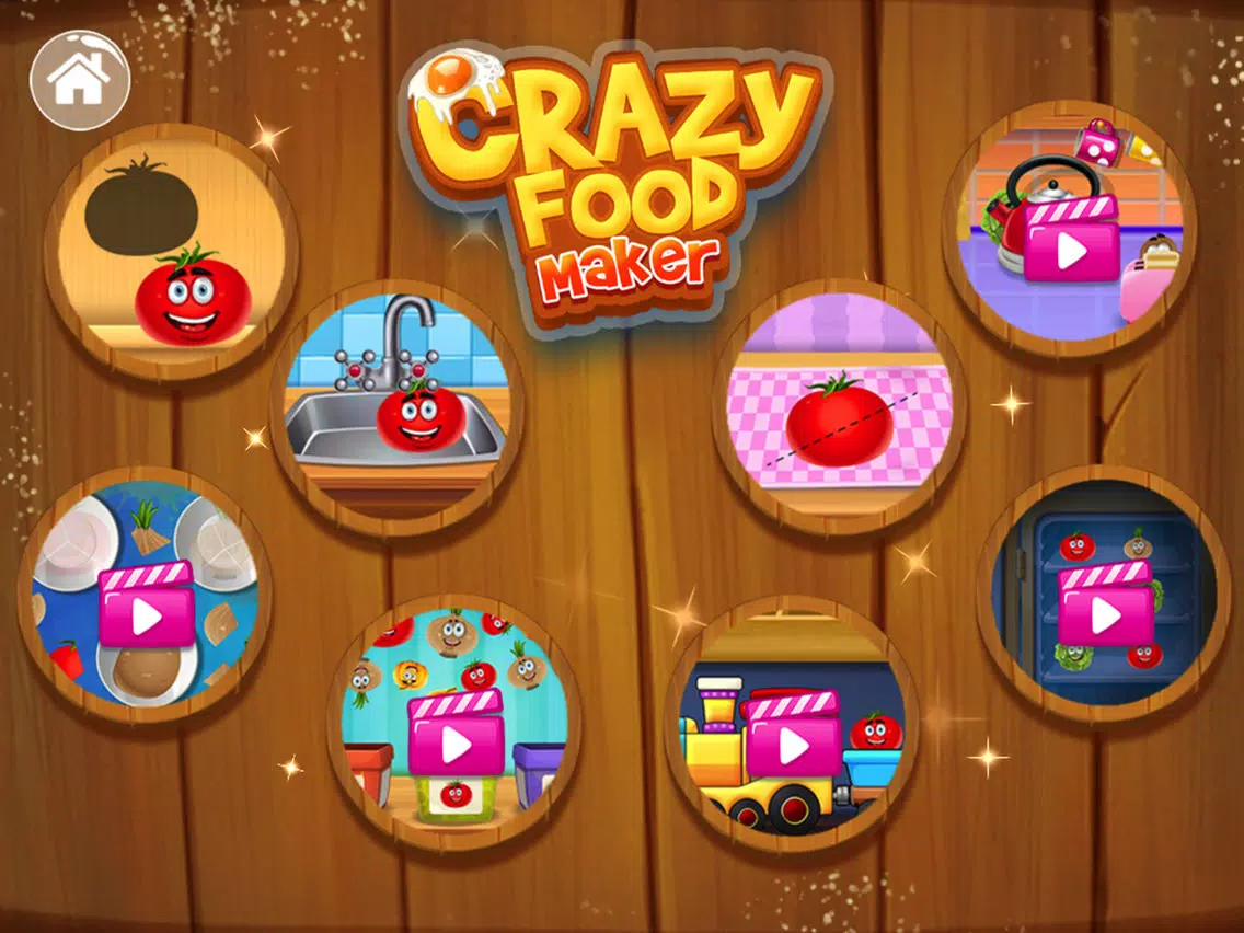 Crazy Food Maker Learning Game iPad  Screenshots