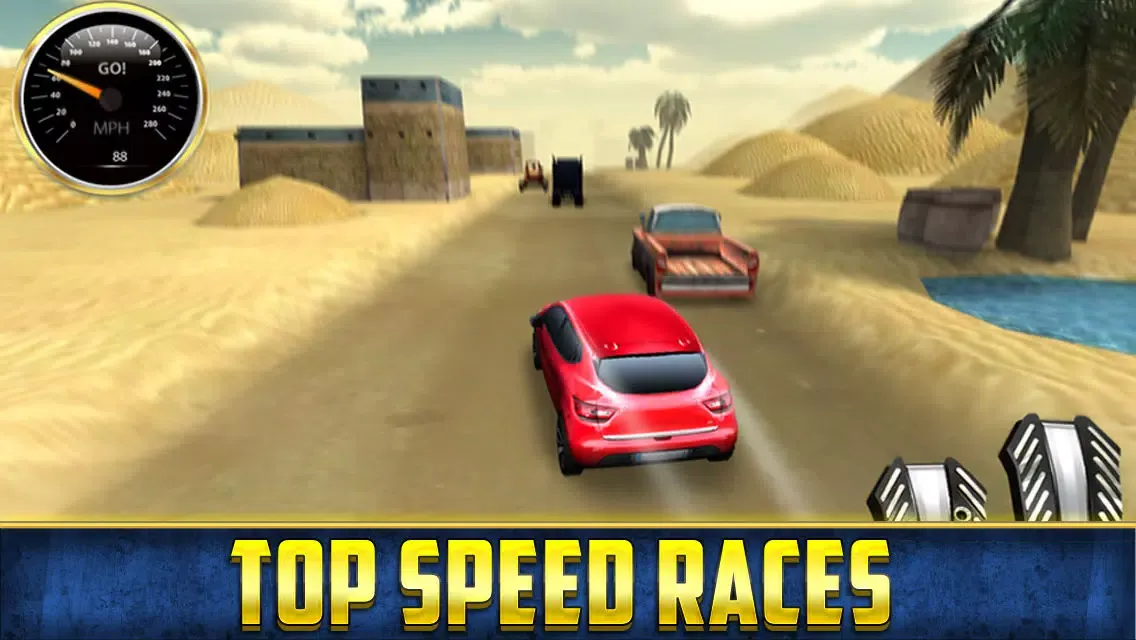 3D Monster Truck Crazy Desert Rally Temple Race - An Offroad Escape Run Free Racing Game স্ক্রিনশট