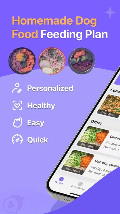 Feedog: homemade dog food diet স্ক্রিনশট