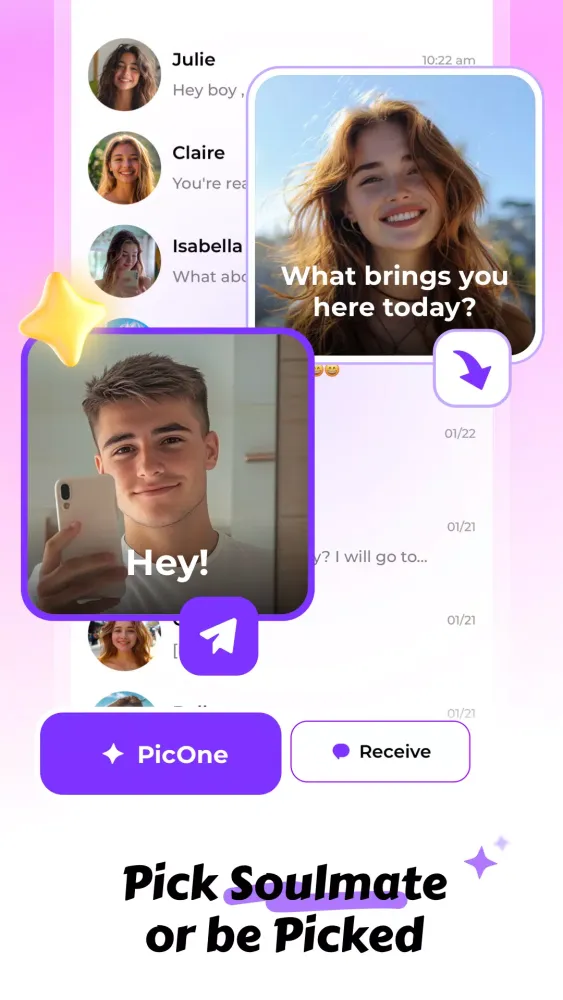 Tangkapan layar Strangers Dating & Chat - PicU