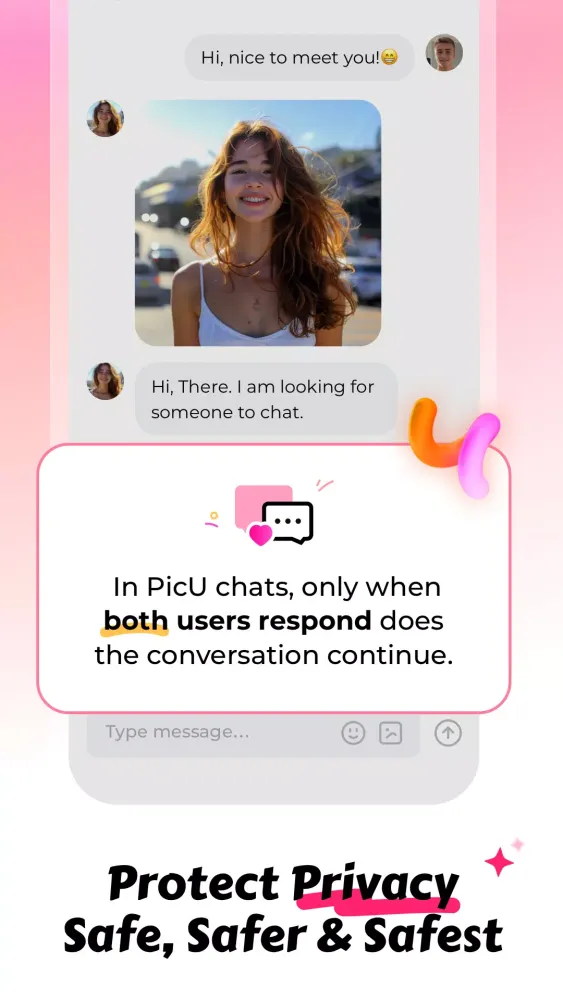 Tangkapan layar Strangers Dating & Chat - PicU