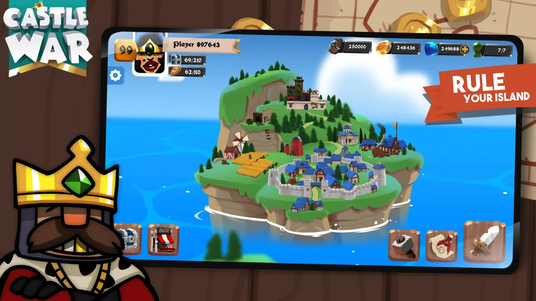 Castle War: Idle Island Screenshots