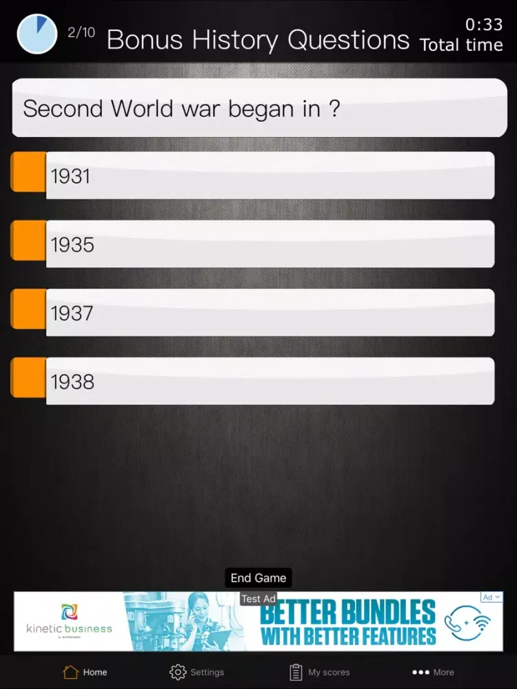 ภาพหน้าจอของ FSOT Unofficial Quiz iPad 