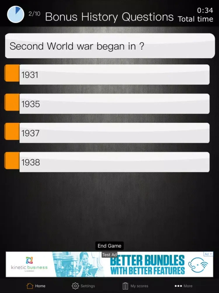 ภาพหน้าจอของ FSOT Unofficial Quiz iPad 