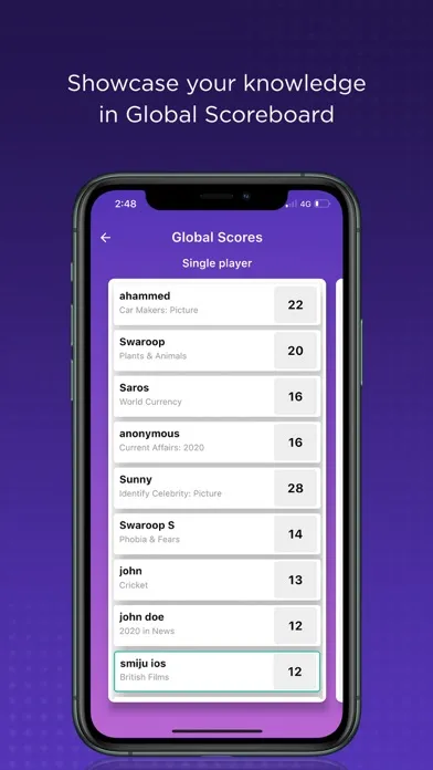 Quizpot: Multiplayer GK Trivia 스크린샷