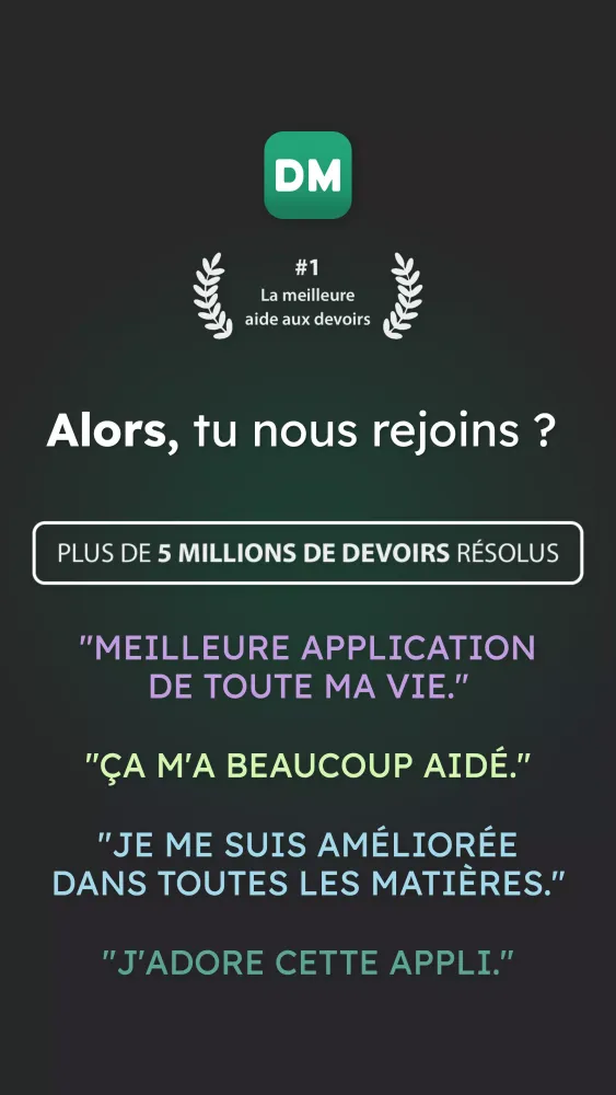Captures d'écran de Devoirs Maîtrisés
