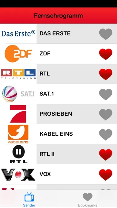 ► TV programm Deutschland: Live Deutsch-TV-Kanäle Fernsehprogramm (DE) - Edition 2014 Screenshots