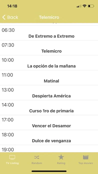 Capturas de tela do ► TV guía República Dominicana