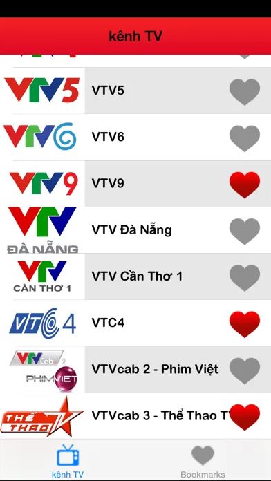 ► lịch phát sóng truyền hình Việt Nam: Các kênh truyền hình danh sách (VN) - 2015 bản Screenshots