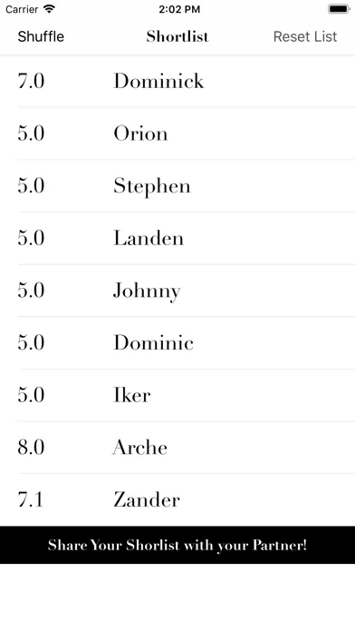 Baby Name Randomizer - Boys應用截圖