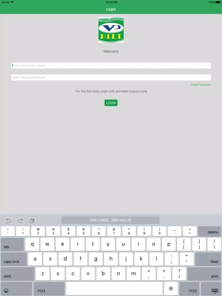 P.I.E.T iPad  স্ক্রিনশট