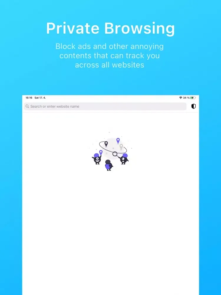 Ares Secure Browser & ADBlock iPad  Screenshots