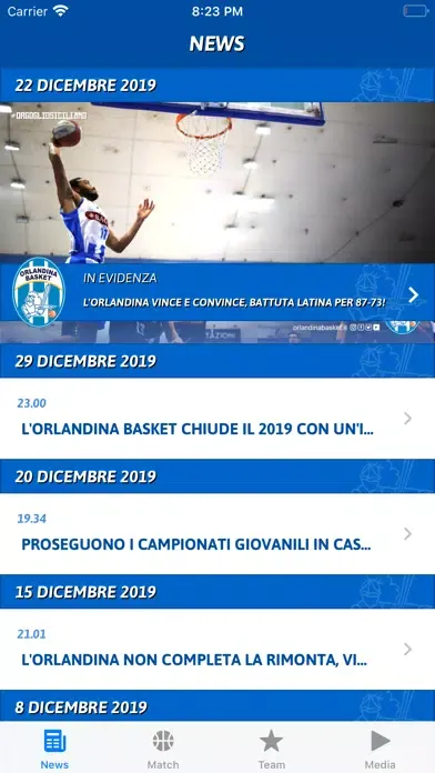 Orlandina Basket App應用截圖